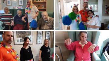 Fun filled afternoon at Chippenham care home’s movement to music session